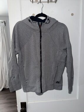 Nike Gray Full-Zip Hooded Sweatshirt